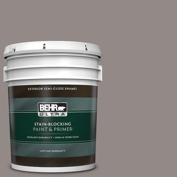 BEHR ULTRA 5 gal. #PPU17-16 Polished Stone Semi-Gloss Enamel Exterior Paint & Primer
