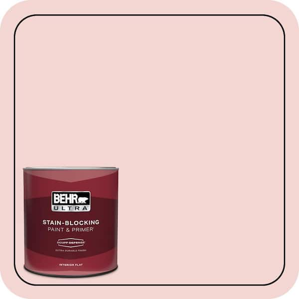 BEHR ULTRA 1 qt. #150C-2 Hawaiian Shell Extra Durable Flat Interior Paint & Primer