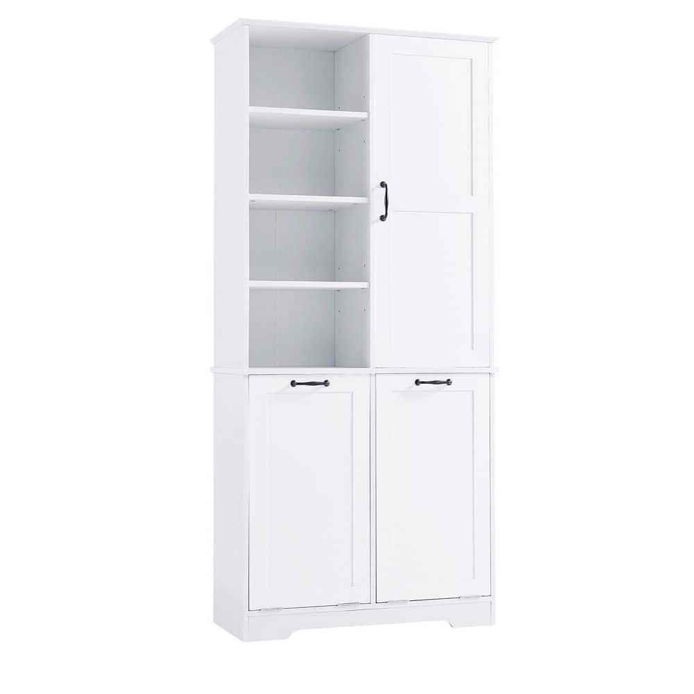 31 in. W x 14 in. D x 68 in. H White Linen Cabinet price history on PriceWatchPro