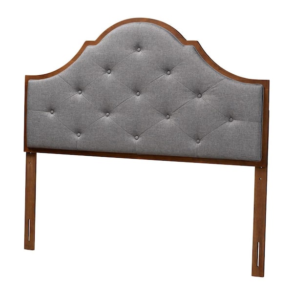 Baxton Studio Camila Gray King Upholstered Headboard 237 12661 HD