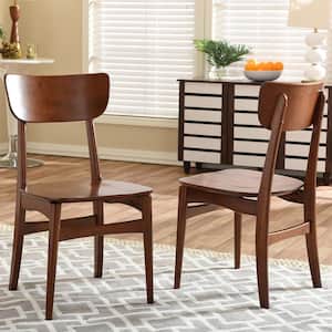 Netherlands Medium Brown Wood Dining Chairs (Set of 2)