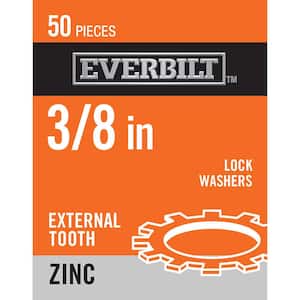 3/8 in. External Tooth Zinc Lock Washer (50-Piece per Pack)