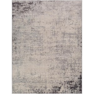 Hathor Charcoal 8 ft. x 10 ft. Modern Abstract Polypropylene Rectangular Area Rug