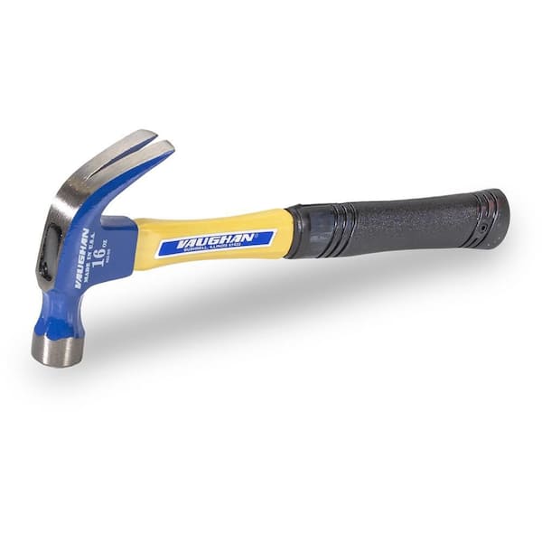 16 oz. Carbon Steel Nail Hammer with 13 in. Fiberglass Handle