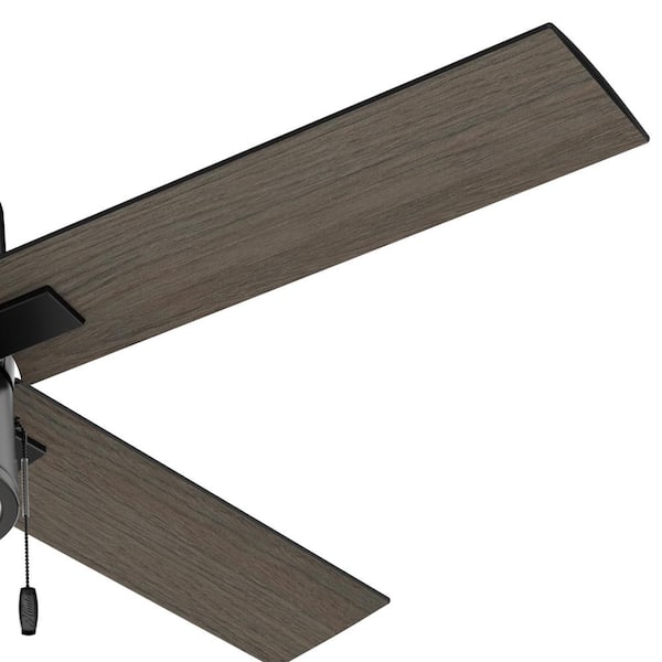 Hunter - Beck 52 in. LED Indoor Matte Black Ceiling Fan with Light Kit