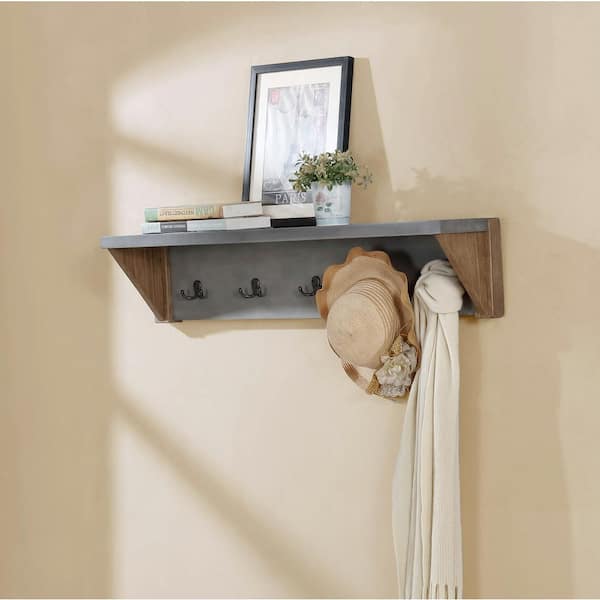 Alaterre Furniture Newport 40 in. W Coat Hook with Shelf ANNP2971 - The  Home Depot