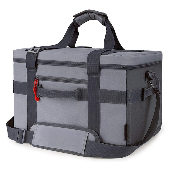 32 qt. 30L Soft-Side Cooler with Wheels and Retractable Handle 16-Hour Ice Retention Waterproof Bag 50-Can Capacity