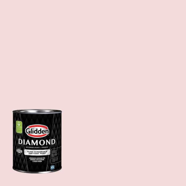 Glidden Diamond 1 qt. PPG1055-2 Hawaiian Shell Satin Interior Paint with Primer