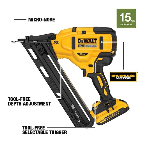 20-Volt Max Lithium-Ion Cordless 15-Gauge Finish Nailer