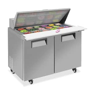 12.85 cu. ft. Commercial Sandwich/Salad Prep Table Freezerless Refrigerator in Stainless Steel