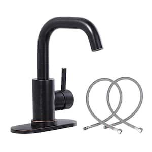 8.9 in. Single Handle Bar Faucet Deckplate Included in Oil Rubbed Bronze