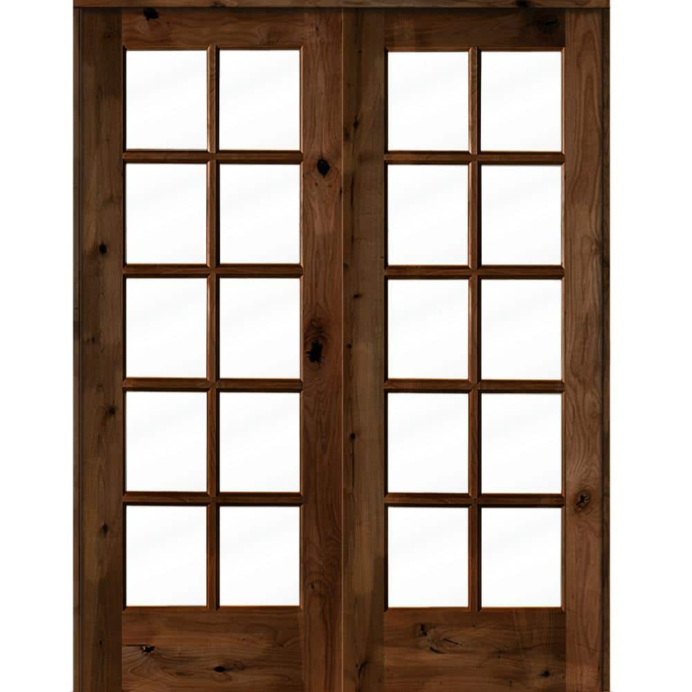 Wood French Door 10/5 with 2 sidelights