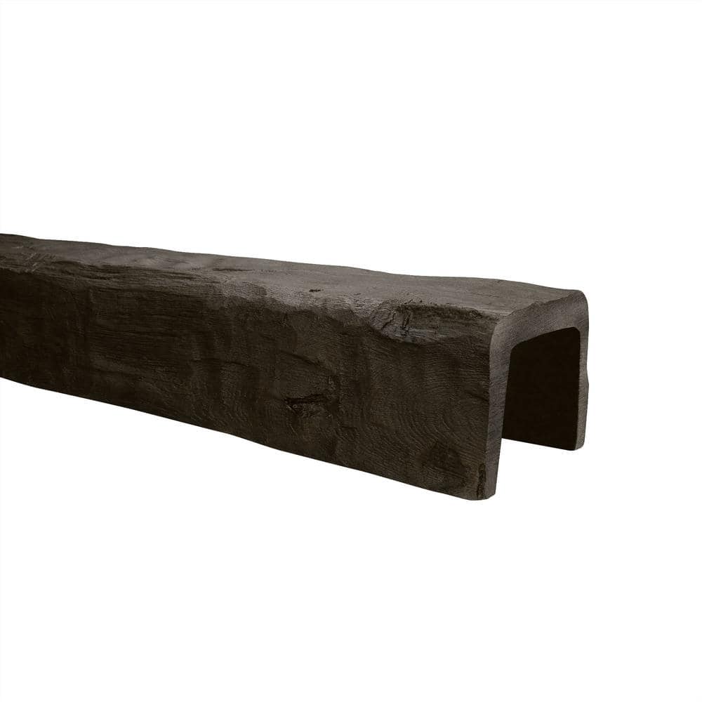 Dark Walnut Hand Hewn Faux Wood Beam 12.75 ft