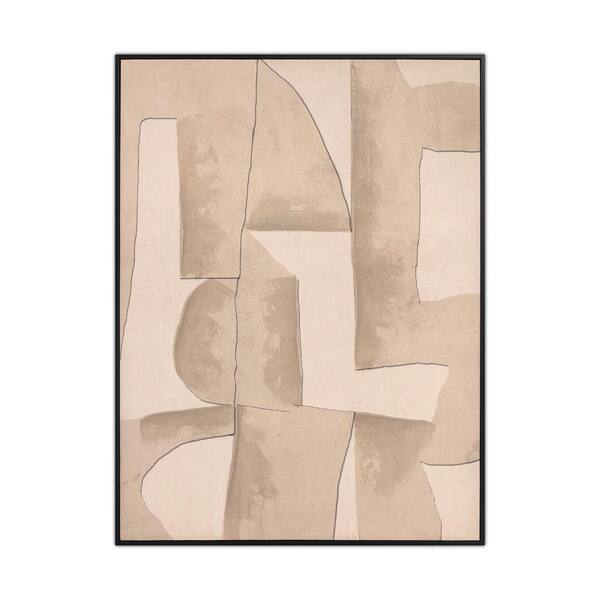 NADAAL STUDIOS Vance 1, Framed Art Print Enchantingly Subtle Abstract Ink Canvas, 25.0 in. x 33.0 in.