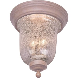 Rhodes 2-Light Prairie Rock Flush Mount