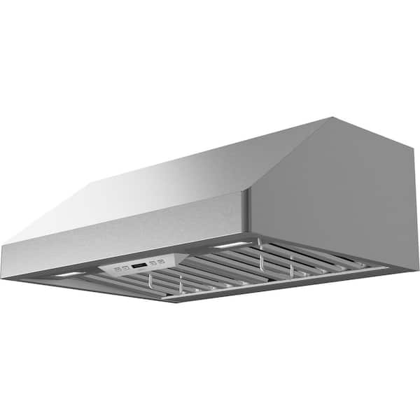Tempest I 30 in. 650 CFM Convertible Under Cabinet Mount Range Hood with LED Light in Stainless Steel