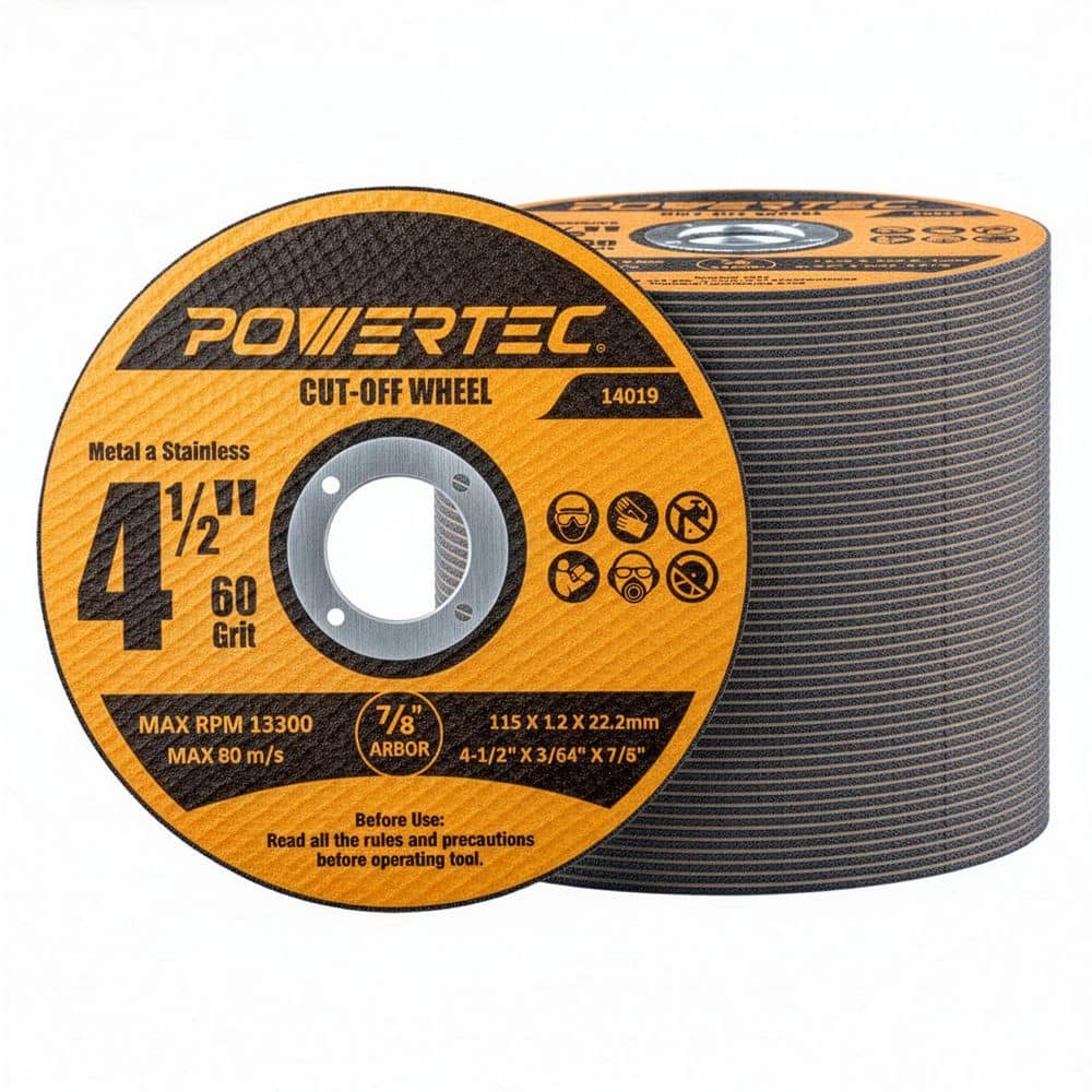 4-1/2 in. Metal Cut Off Wheels, 50-Pack, Iridium-Coated Aluminum Oxide 60 Grit, 1/16 in. Thick with 7/8 in. Arbor price history on PriceWatchPro