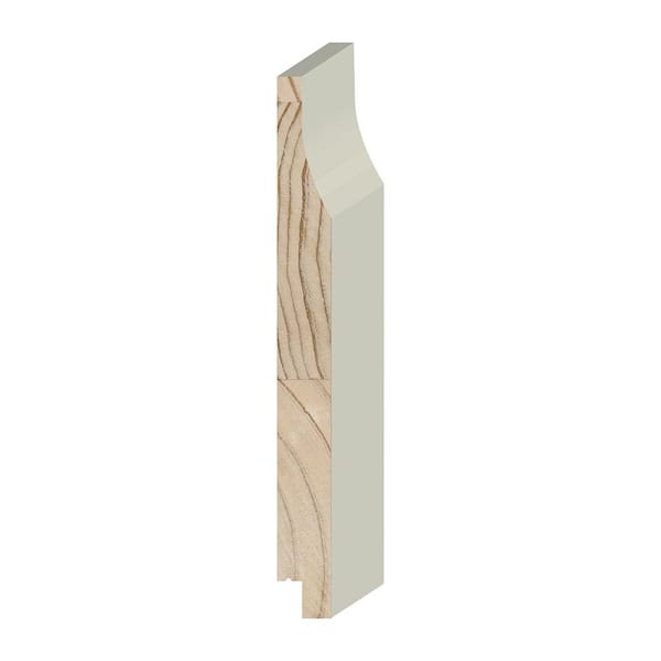 Unbranded Pattern Stock 1 in. x 8 in. x 16 ft. Pressure-Treated Primed Pine Cove 771 Siding