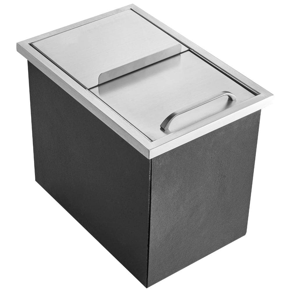 Drop in Ice Chest 18 in. x 12 in. x 14.5 in., 40.9 qt. SUS304 Stainless Steel Ice Cooler with Sliding Cover