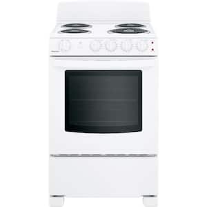 24 in. 2.9 cu. ft. Electric Range Oven in White