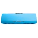Classic Retro 30 in. 700 CFM Ducted Under Cabinet Range Hood with LED Lighting in Robin Egg Blue