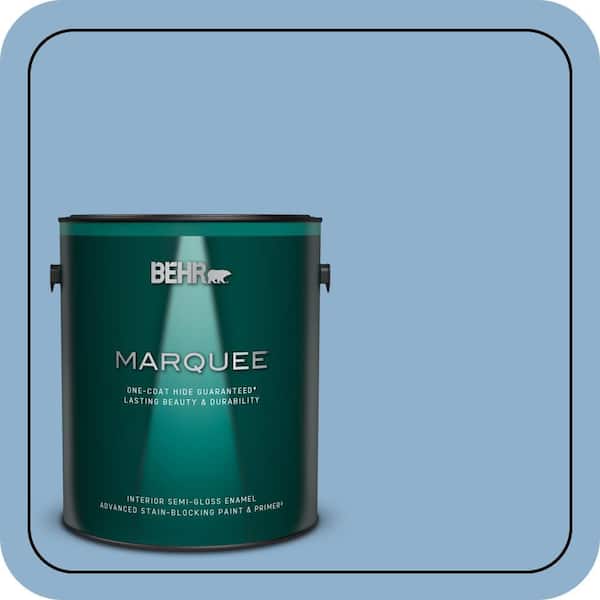 BEHR MARQUEE 1 gal. #M510-3 Sailors Knot One-Coat Hide Semi-Gloss Enamel Interior Paint & Primer
