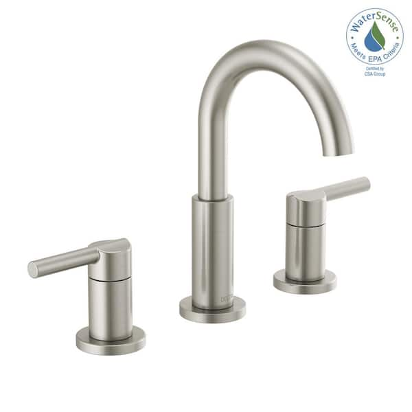 Two Handle Widespread Bathroom Faucet in Stainless 35749LF-SS