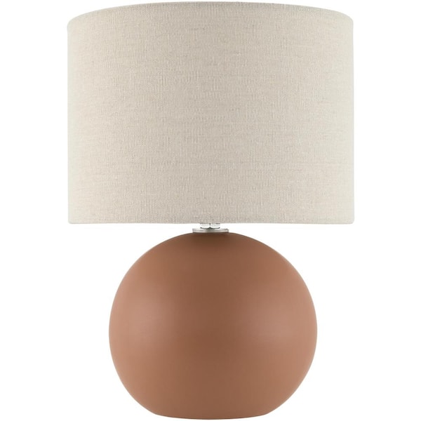 Elio ELI-012 10 in. H x 8 in. W x 8 in. D Accent Table Lamp, Beige