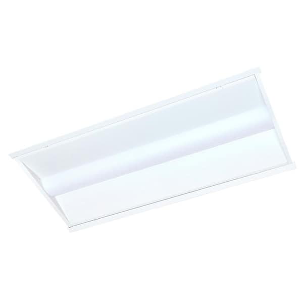 2 ft. x 4 ft. 5276 Lumens Integrated LED Panel Light in Matte White Finish, 5000K (1-Pack)