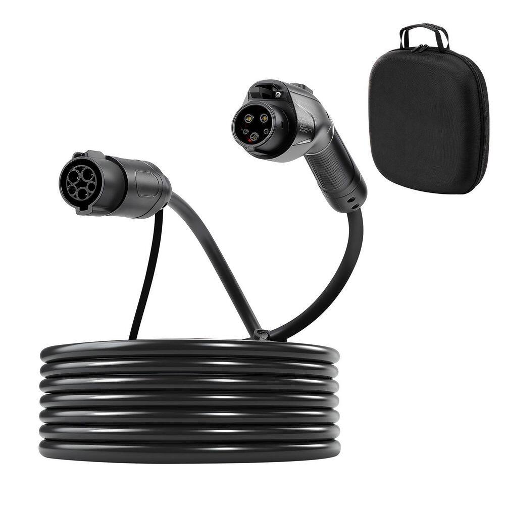 EV Charger Extension Cable, 32A 40 ft. J1772 Cord for 120V-240V Level 1/2 EV Chargers, IP66 Heavy Duty Cable with Bag price history on PriceWatchPro