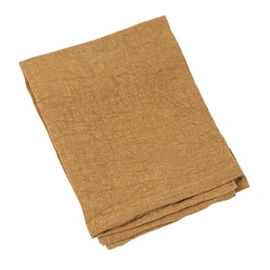 Yellow Solid Linen Decorative Tea Towel