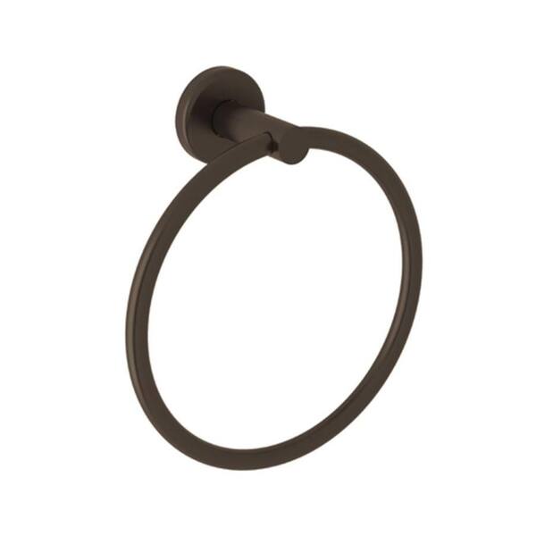 Lombardia And Avanti Bath Towel Ring In Tuscan Brass