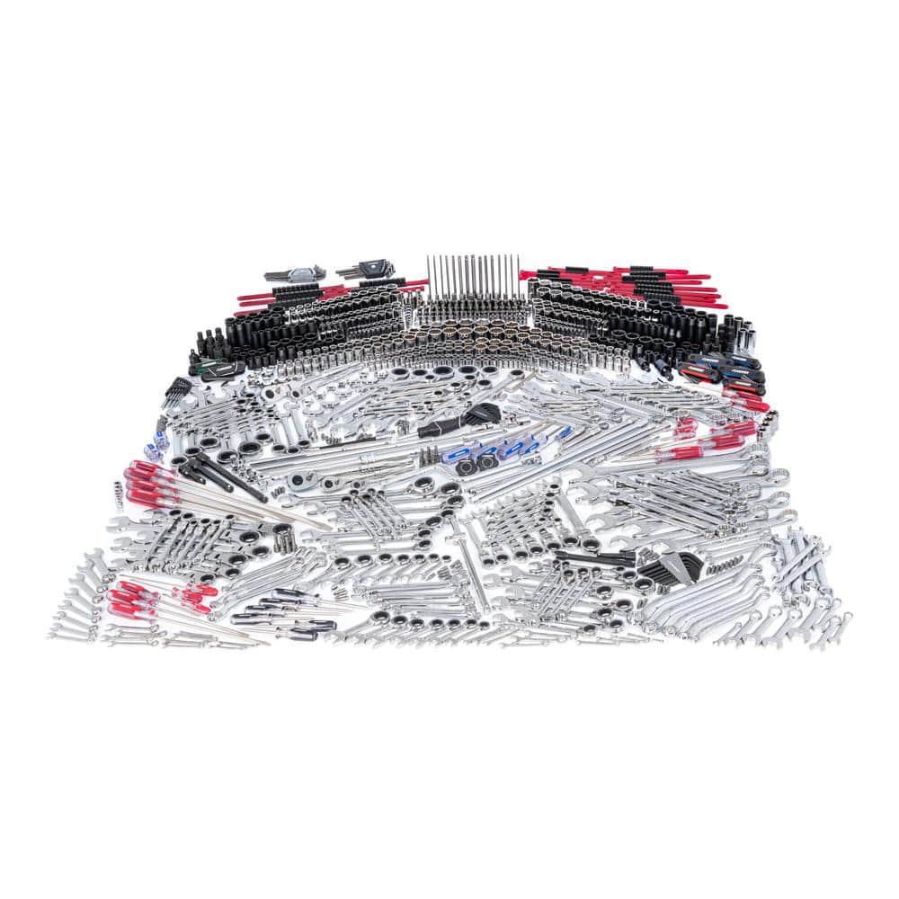 1/4 in., 3/8 in. and 1/2 in. Drive Master Mechanics Tool Set with Impact So