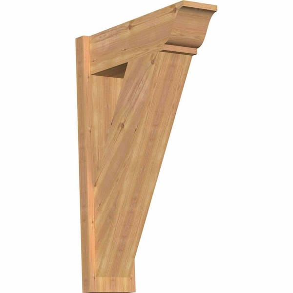 Ekena Millwork 8 in. x 36 in. x 24 in. Traditional Smooth Western Red Cedar Outlooker