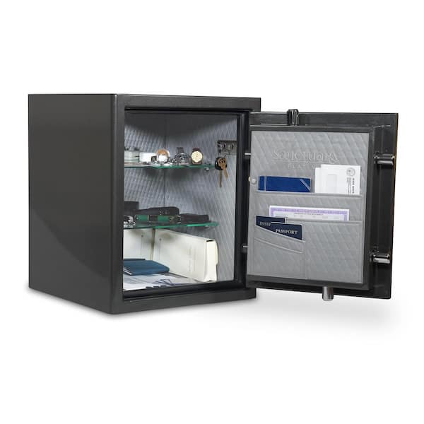 Platinum 3.32 cu. ft. Fireproof/Waterproof Home and Office Safe w/Electronic Lock, Dark Gray Metallic Finish