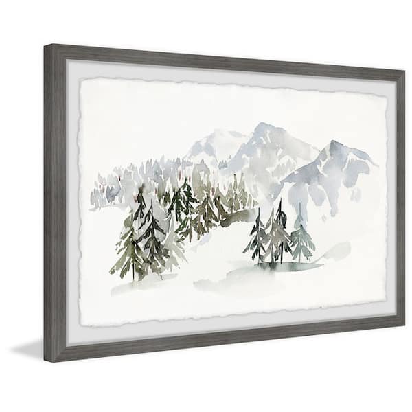 I Like the Winter Silence by Marmont Hill Framed Nature Art Print 16 in. x  24 in. . CHRMS42GWFPFL24 - The Home Depot