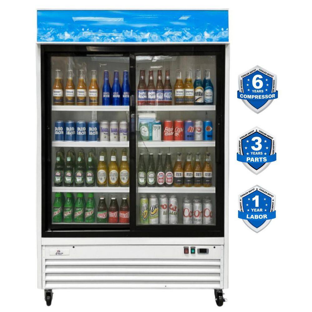 SG series 53 in. W 45 cu. ft. Two Sliding Glass Door Reach In Merchandiser Commercial Refrigerator in White price history on PriceWatchPro