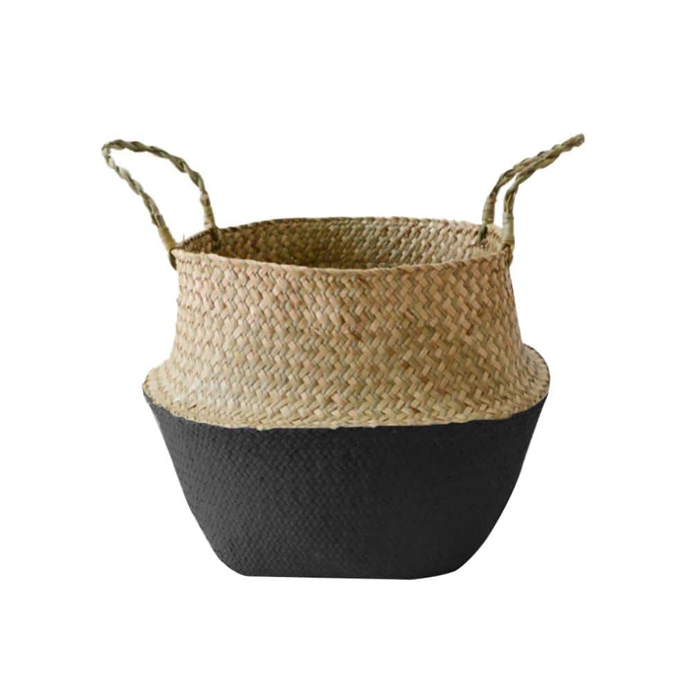 Sea Grass Fabric Planter Basket Indoor Outdoor, Flower Pots Cover, Plant Co