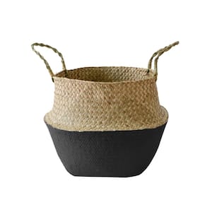 Sea Grass Fabric Planter Basket Indoor Outdoor, Flower Pots Cover, Plant Containers（2-piece）