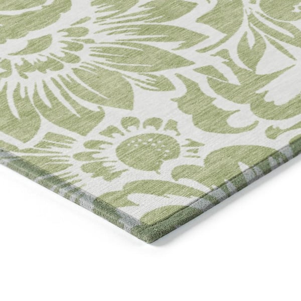 Chantille ACN551 Aloe 10 ft. x 14 ft. Machine Washable Indoor/Outdoor Geometric Area Rug