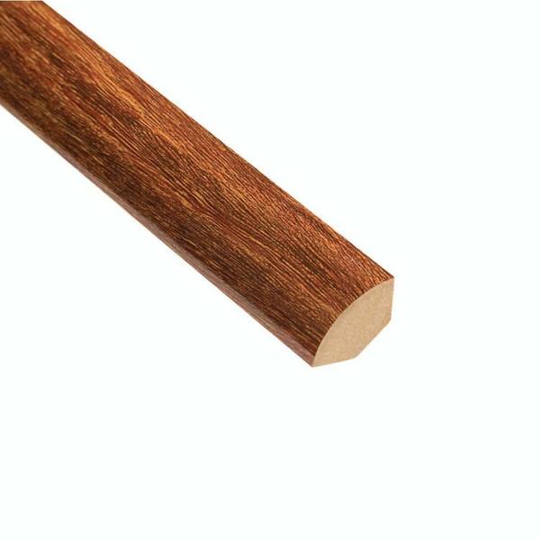 HOMELEGEND High Gloss Natural Mahogany 3/4 in. Thick x 3/4 in. Wide x 94 in. Length Laminate Quarter Round Molding