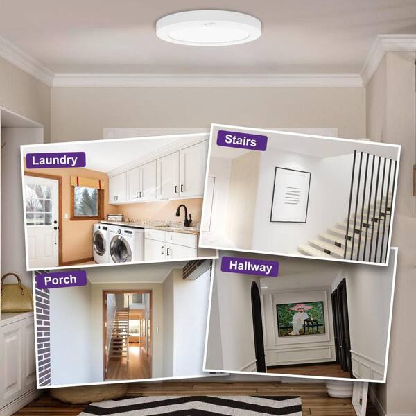 Sofiton 9 in. White 1110LM New Ultra-Low Profile Integrated LED