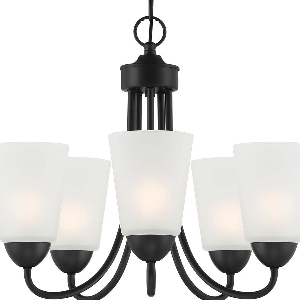 Mini Malone Transitional 17.5" Nickel Chandelier