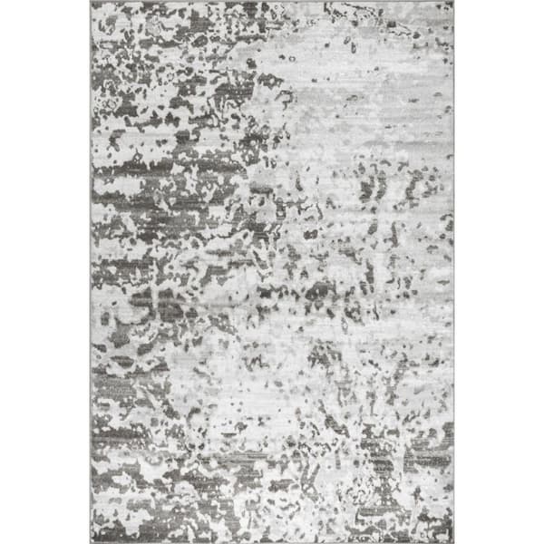 nuLOOM Meaghan Grey 5 ft. x 8 ft. Contemporary Abstract Indoor Area Rug