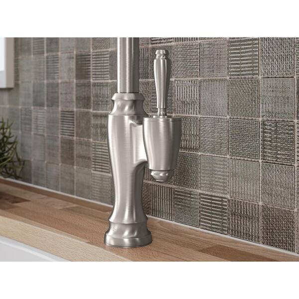 Arsdale Single-Handle Pull-Down Sprayer Kitchen Faucet with Soap/Lotion Dispenser in Vibrant Stainless