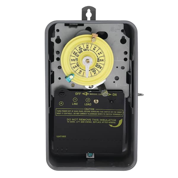 Intermatic T100 Series 40 Amp 125V 24-Hour SPST Mechanical Time Switch with Outdoor Enclosure