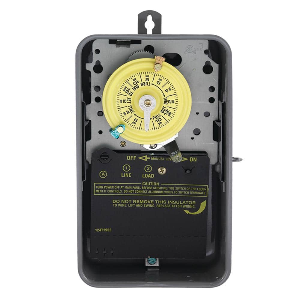 Intermatic T100 Series 40 Amp 125V 24-Hour SPST Mechanical Time