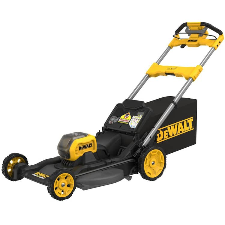 DEWALT FLEXVOLT 21 in. 60-Volt Rear-Wheel Drive Electric Self-Propelled Lawn Mower with (2) 12.0 Ah Batteries and (2) Chargers