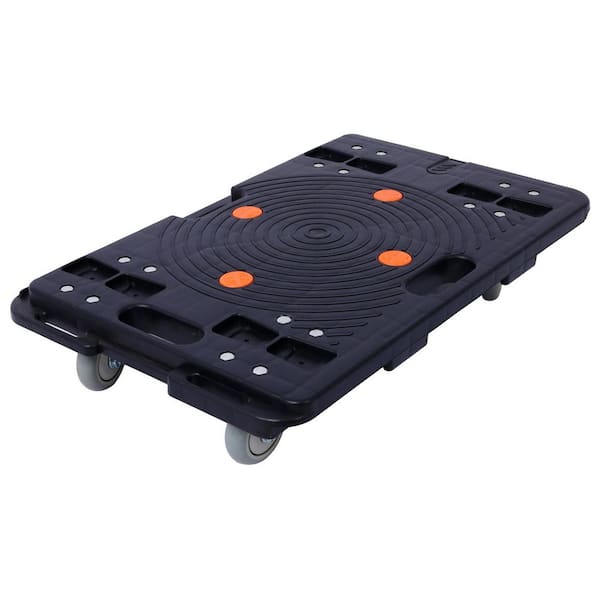 dolly⭐︎ Solid Rubber, Low-Profile Adjustable-Size Open-Deck Steel