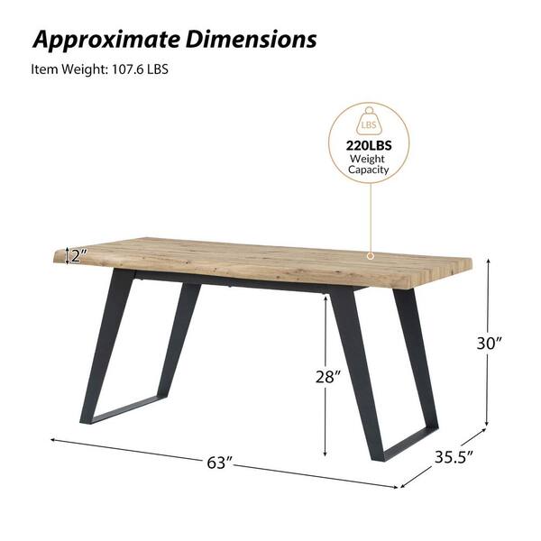 BYO TABLE D LEG 120×60 OAK BYO TABLE D LEG 120×60 OAK（96 Inch Dining Table | Wayfair）